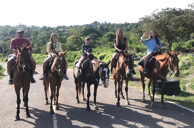 Blue hole waterfalls + horseback riding combo tour from Ocho Rios - Two Jamaican experiences in one short morning