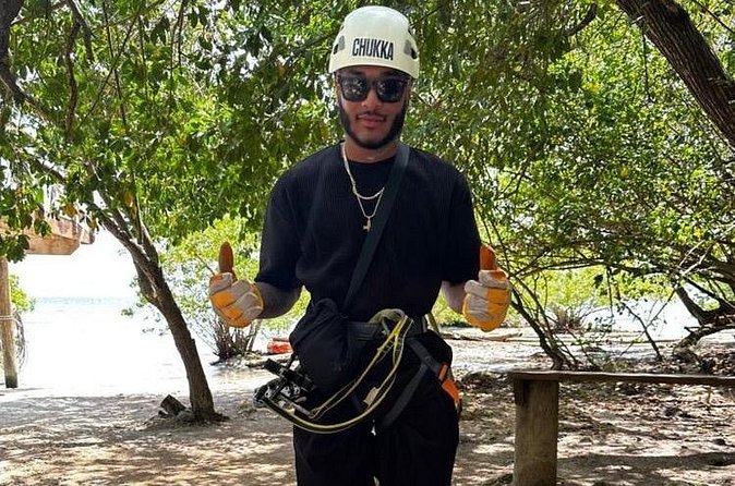 Caribbean Adventure Experience( Atv, Zipline, Horseback...) - Ziplining over the ocean and the water slide