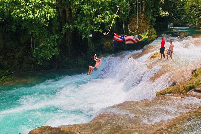 Combo Tour Dunn's River Falls and BlueTour from falmouth - Dunn’s River Falls: a guided climb through running water