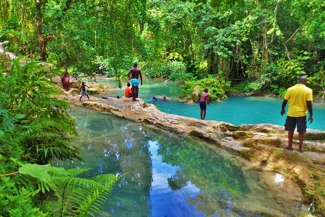 Dunn's River and Blue Hole with lunch combo from Montego Bay - Jerk chicken, pork, and a short Ocho Rios stop