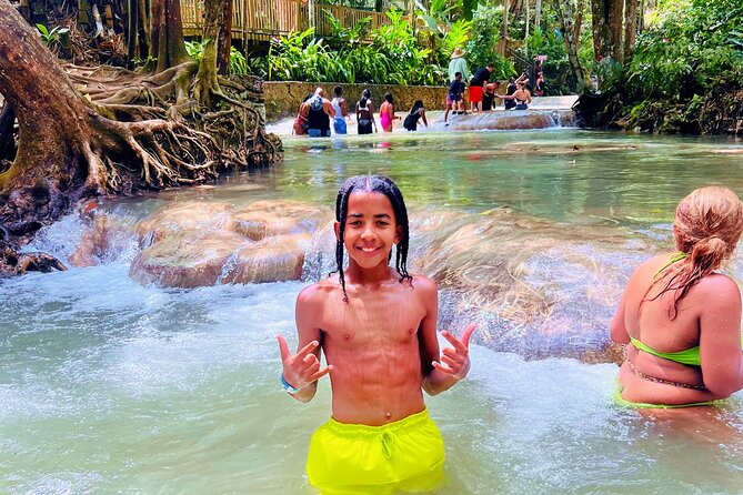 Dunn's River Falls and Horseback Riding Adventure Ocho Rios Ja - Climbing Dunn’s River Falls one terrace at a time