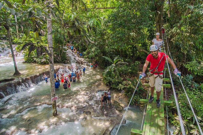 Dunn's River Falls and Zipline (Over the Falls) Adventure Tour from Ocho Rios - Two ways to experience Dunns River Falls