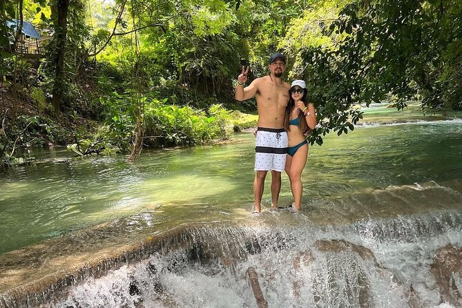 Dunn's River Falls & Blue Hole Tour from Montego Bay - Scotchies Drax Hall brings food into the day