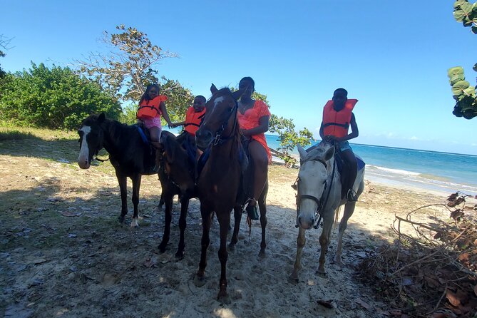 Dunn's River Falls Climb, Zipline and Horseback Riding Private Tour - Ziplining adds speed and a change of view