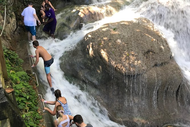 Dunn's River Falls From Montego Bay - The white-sand beach after the climb