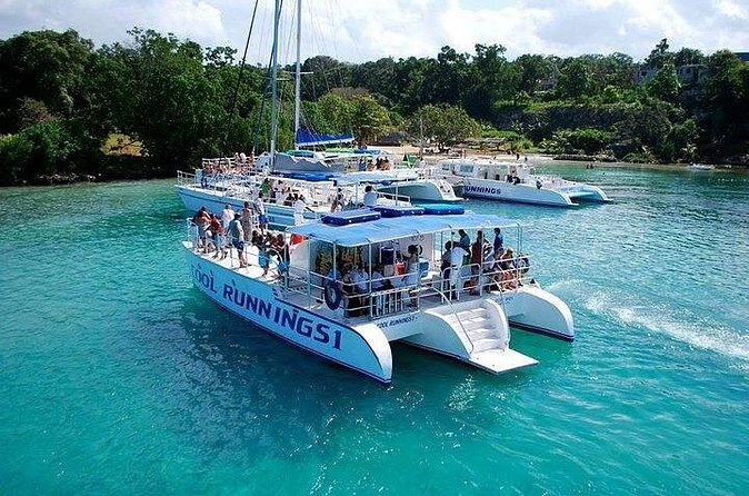 Dunn's River Falls Party Cruise, Blue Hole with Snorkeling, free beverages - The order of the day matters