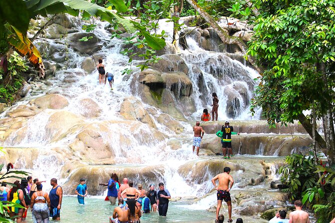 Dunn's River Park & Blue Hole Waterfall Combo from Montego Bay - Dunn’s River Falls and the 960-foot climb