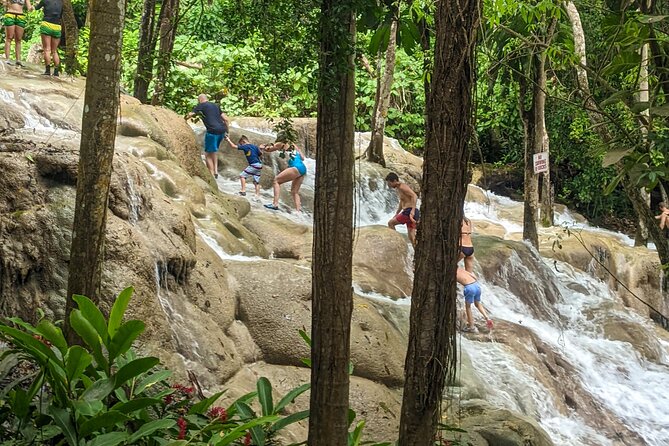 Dunns River Falls, Rafting, Zipline & Horseback from Montego Bay - Dunn’s River Falls, the day’s centerpiece