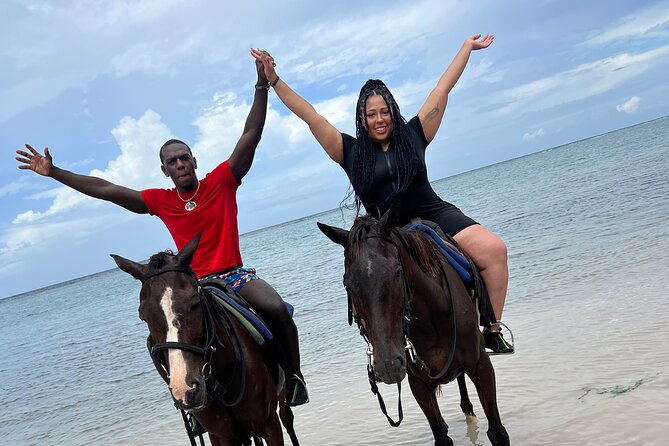 Dunns River Falls, Rafting, Zipline & Horseback from Montego Bay - Scotchies Drax Hall for Jamaican jerk food