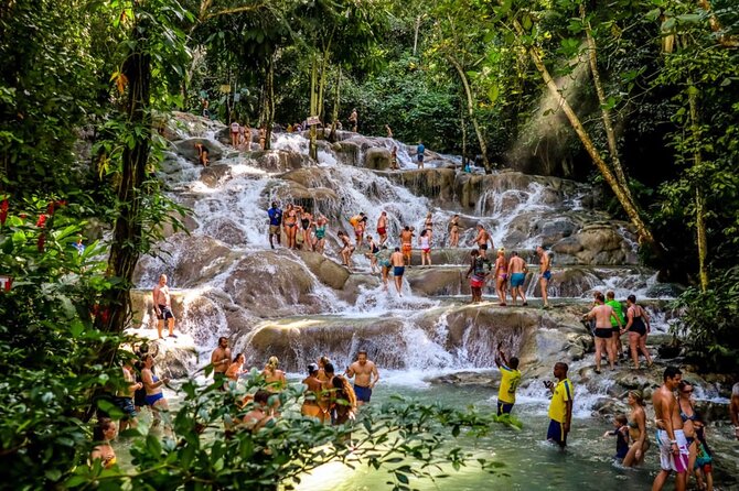 Dunns River Falls, Zipline, Bamboo Rafting, Horseback Ride Tour - Horseback riding from the countryside into the sea