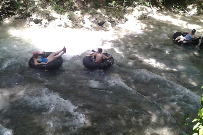 Falmouth Shore Excursion: Blue Hole, White River Tubing - White River tubing brings a calmer second act