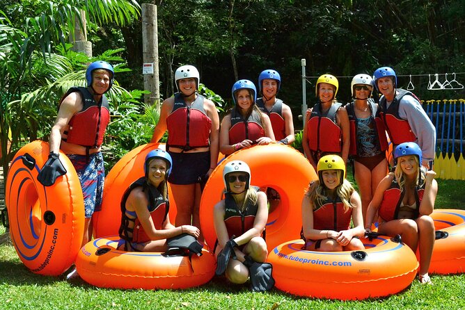 Falmouth Waterfalls River Tubing and Beach Adventure - Switching From Tubes to a Raft at Bengal Bay