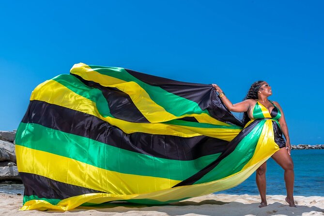 Flying Dress Photoshoot at Doctors Cave Beach Montego Bay Jamaica - How the 45-minute photo session works