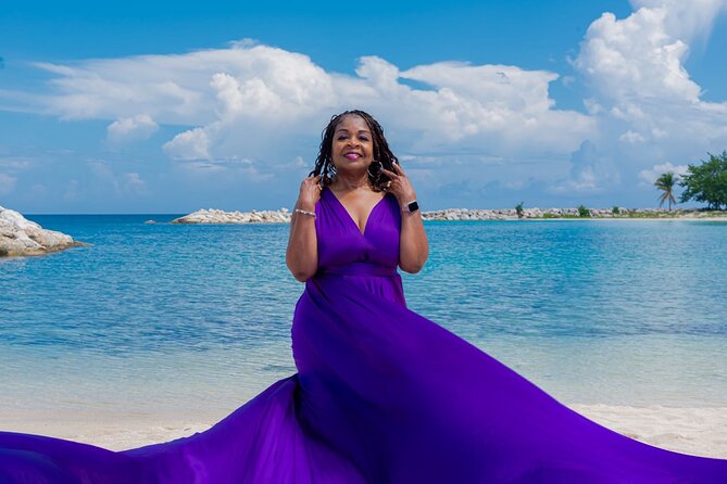 Flying Dress Photoshoot at Doctors Cave Beach Montego Bay Jamaica - Booking ahead and cancellation rules
