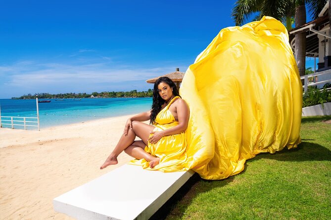 Flying Dress Photoshoot in Jamaica - Choosing your flying dress color and size