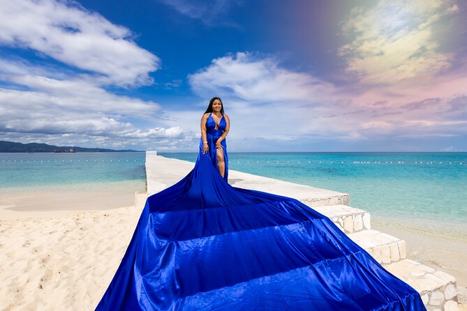 Flying dress session - Arriving at Burwood Public Beach