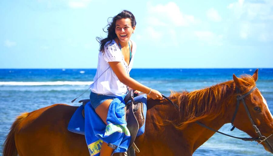 From Falmouth: Horseback Ride and Swim Beach Trip - The Countryside Ride Takes About an Hour