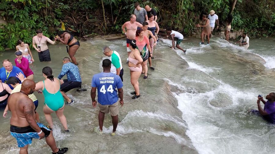 From Montego Bay: Dunn’s River Falls Experience - How demanding is the waterfall climb?