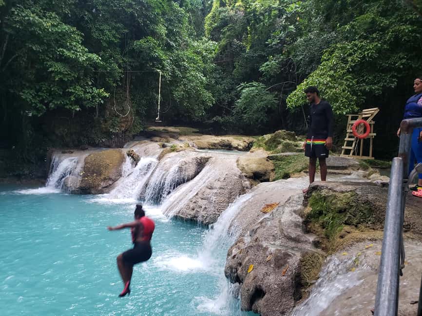 From Ocho Rios: Blue Hole Secret Waterfall & Highlight Tour - Blue Hole is the star of this 150-minute outing
