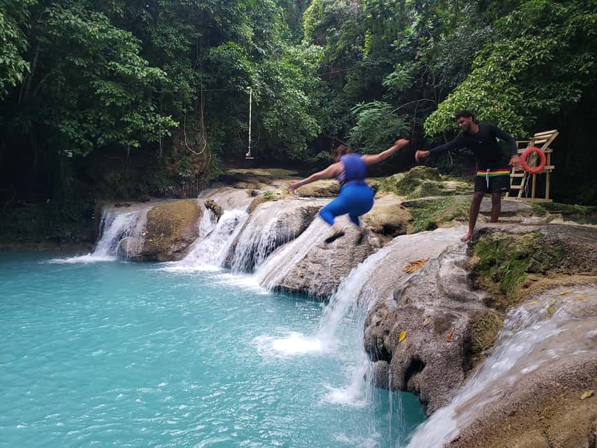 From Ocho Rios: Blue Hole Secret Waterfall & Highlight Tour - A taste of Jamaican fruit makes the outing more local