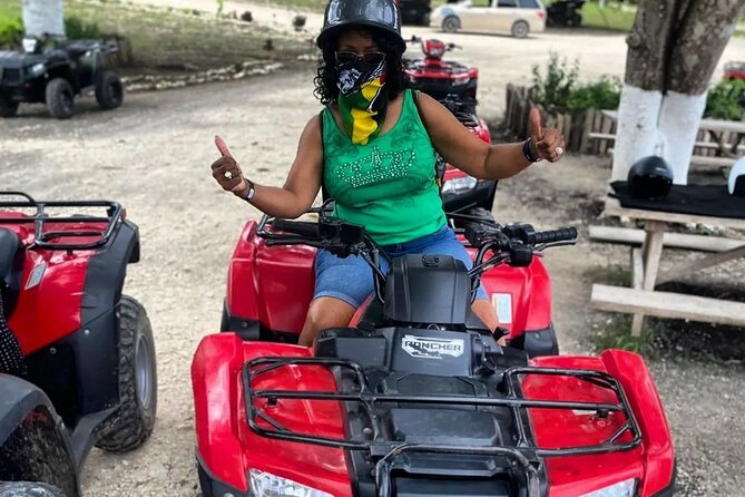Great River Bamboo Rafting with Limestone Foot Massage and ATV from Montego Bay - ATV riding through Montego Bay’s countryside