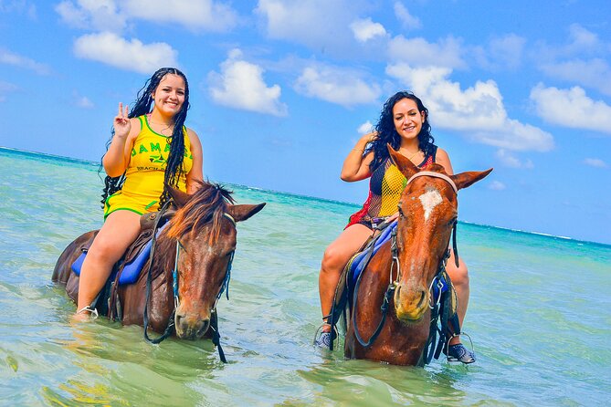 Horseback Ride and Swim Experience Montego with Transportation - Riding from Montego Bay toward the water