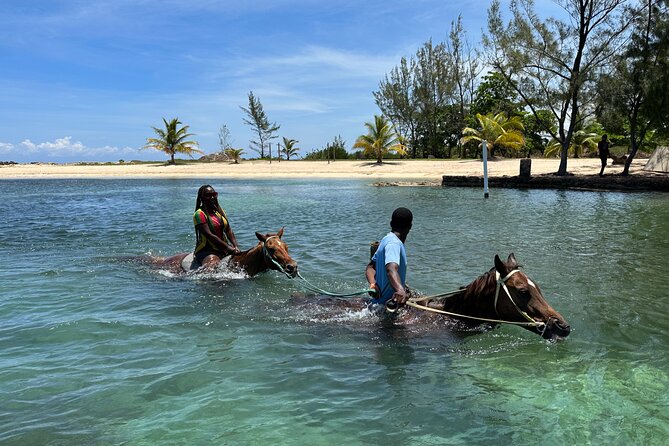 Horseback Ride and Swim Guided Tour from Montego Bay - The Return to the Beach and Bareback Swim