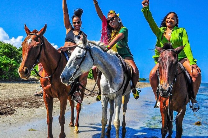 Horseback Ride & Swim Jamaica/Montego Bay - Riding the tropical trail toward the coast