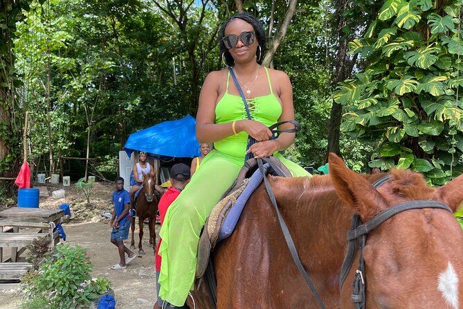 Horseback Riding and Swimming then Dunn's River Falls - The ocean ride is the memorable twist