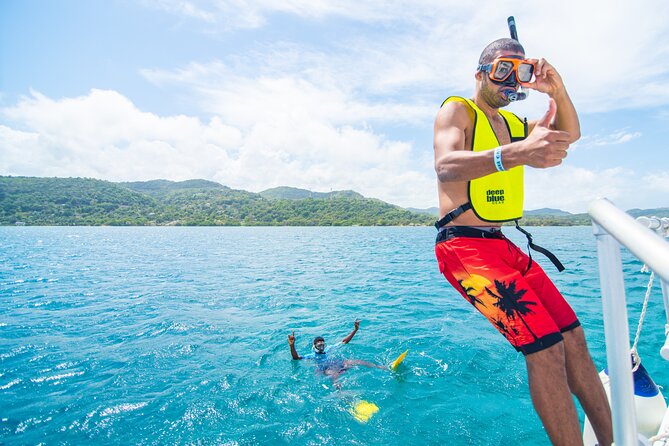 Jamaica All-Access Adventure Pass at Ocean Outpost - Ziplining over the water
