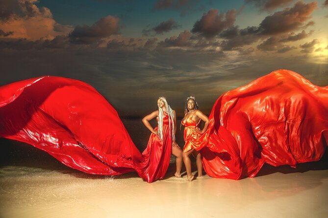 Jamaica Flying Dress Photoshoots - A Beach Portrait Session With a Clear Purpose