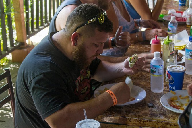 Jamaica Foodie and Cultural Experience & Konoko Falls Ocho Rios - Jerk chicken and pork at Ocho Rios Jerk Center