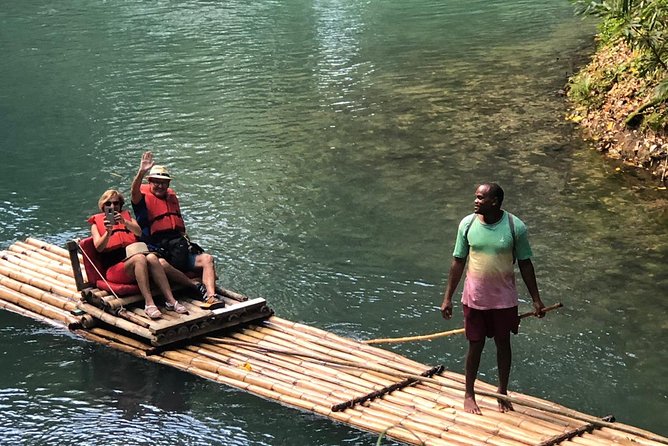 Jamaica Martha Brae Bamboo Rafting with Bus Transportation - What the private bamboo raft is like
