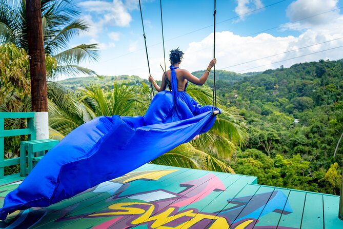 Jamaica Swing Drone Photoshoot with Dress Lunch and Transport - Key points to know before booking