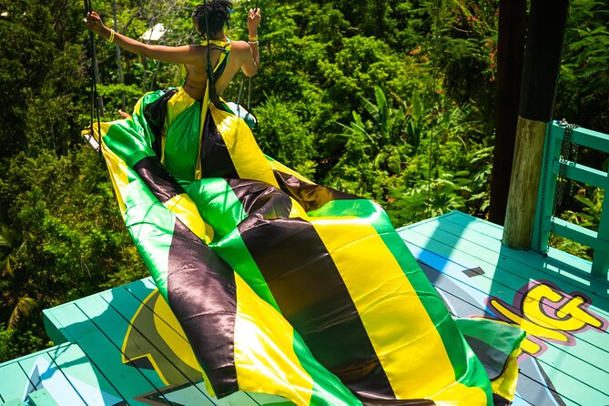 Jamaica Swing Drone Photoshoot with Dress Lunch and Transport - What the 90-minute timing means