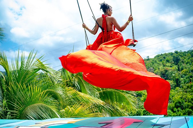 Jamaica Swing Drone Photoshoot with Dress Lunch and Transport - Practical limits, weather, and cancellation