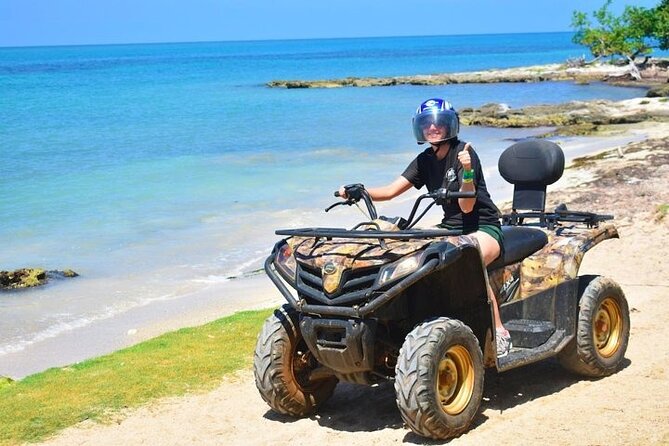 Jamwest Off-Road ATV Adventure & JamCulture Tour Combo in Negril - Mangroves, sandy washes, and rocky hills