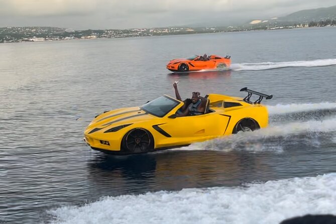 Jet Car Experience in Montego Bay - A Corvette that leaves the road in Montego Bay