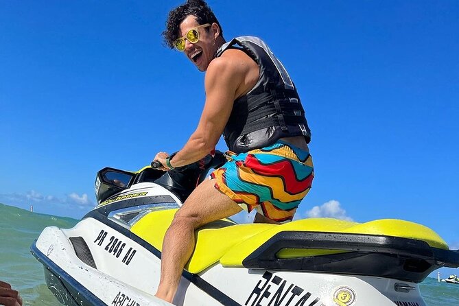 Jet Ski and Beach with Private Transportation from Montego bay Resorts - Getting comfortable with the personal watercraft