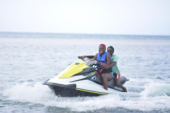 Jet Ski & River Rafting with Limestone Foot Massage from Montego Bay - From Montego Bay pickup to the Caribbean Sea
