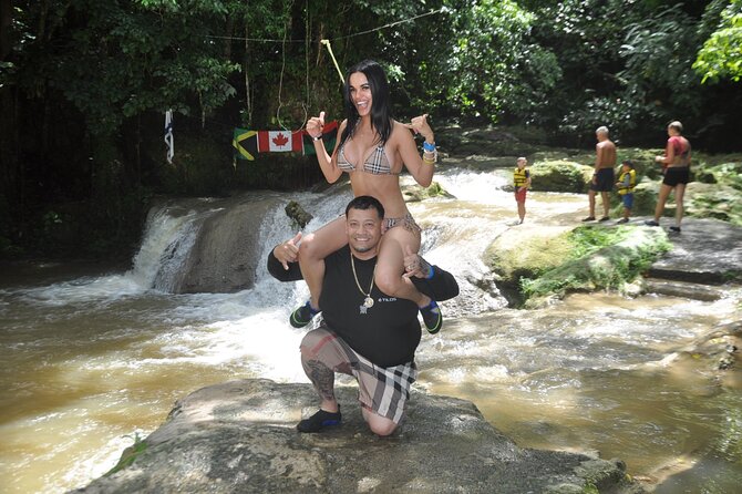 Kennedy's Horseback riding, Blue Hole and Secret Falls from Montego Bay - Horseback riding from forest trail to Caribbean water