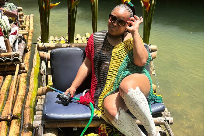 Lethe River Bamboo Rafting & Limestone Foot Massage Experience - Limestone from the knees down