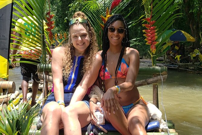 Margaritaville and Great River Rafting with Limestone Massage - Riding the 30-foot bamboo raft through Hanover Parish
