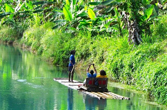 Martha Brae Rafting from Montego Bay with Private Transportation - Swimming along the route