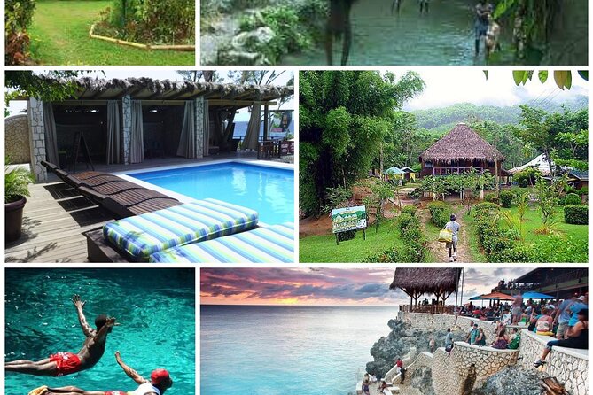 Mayfield Falls, Blue Hole & Rick's Café Tours/Weed Farm option - Choosing your Blue Hole challenge