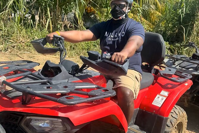Montego Bay Adventure Day: ATV, Zip-lining & Horseback Riding Fun - Ziplining above the Hanover Parish trees