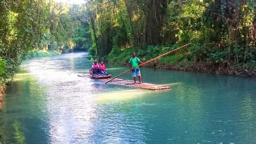Montego Bay: Bamboo Raft Cruise on the Great River - The Great River versus the Martha Brae