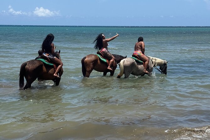 Montego Bay Beach Horseback Riding Tour - Safety support from Chris, King, and Amal