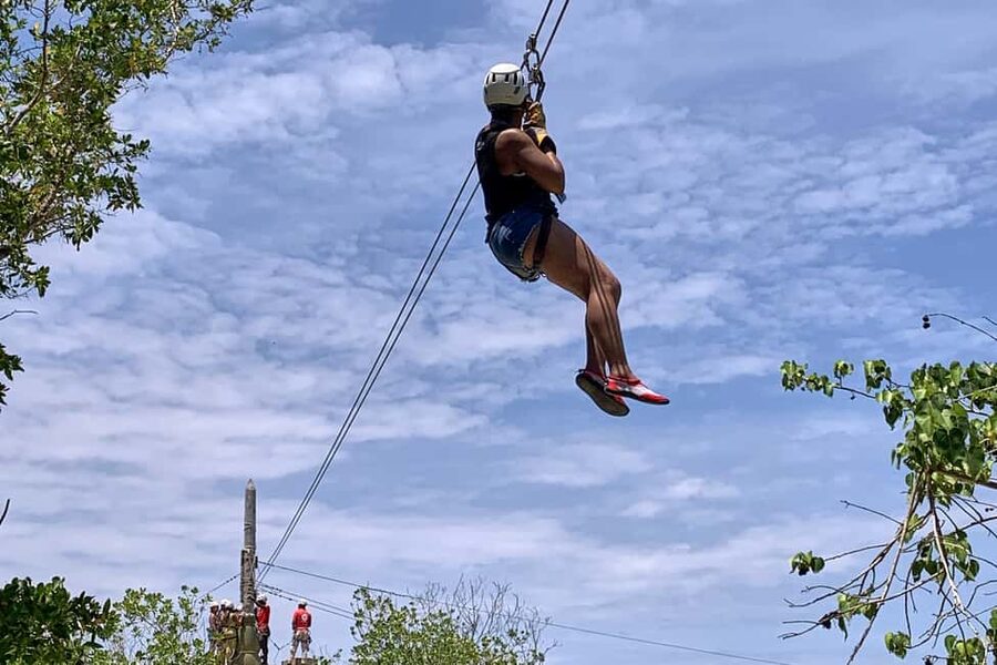 Montego Bay: Day Trip with Zipline, ATV, and Horseback Ride - Riding a horse from land into the sea