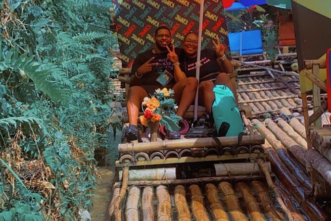 Montego Bay Highlights Tour with Shopping & Bamboo River Rafting - Floating through Lethe on a handmade bamboo raft